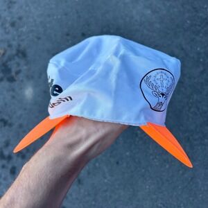 Jagermeister So Smooth Hat Cap White Orange Liquor Promo Novelty Men Y2K Retro